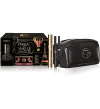 L'Oréal Paris Pochette Regalo Make Up à La Carte con Mascara Extra-Volumizzante Panorama, Eyeliner e Matita Occhi, Per Look Intensi e Magnetici, Con Elegante Beauty Case in Vernice Nera