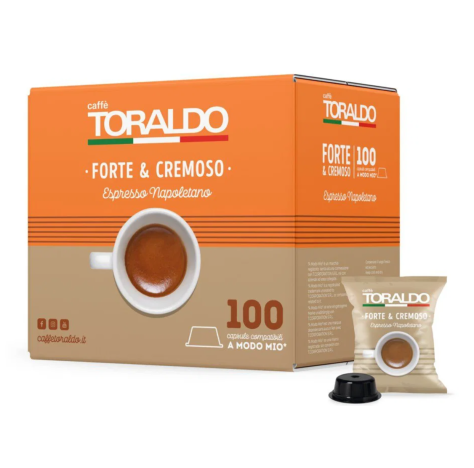 CAFFÈ TORALDO - BOX CAPSULE MISCELA FORTE E CREMOSO 100 PEZZI 