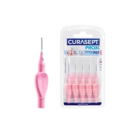 Curasept Proxi Prevention P07 Scovolini Interdentali 0.7mm 6 Pezzi rosa