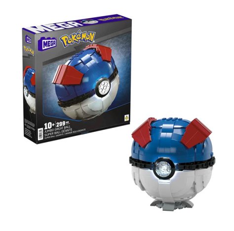 Pokemon - Pokeball Gigante Set di Costruzioni Pokémon - Mega Ball (Jumbo)  