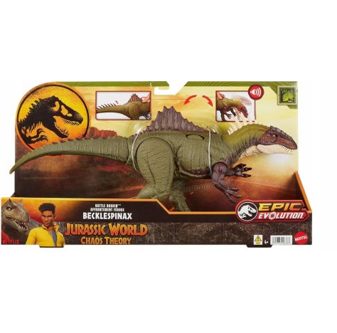 Mattel Jurassic World Teoria del Caos Netflix - Becklespinax Battaglie Ruggenti