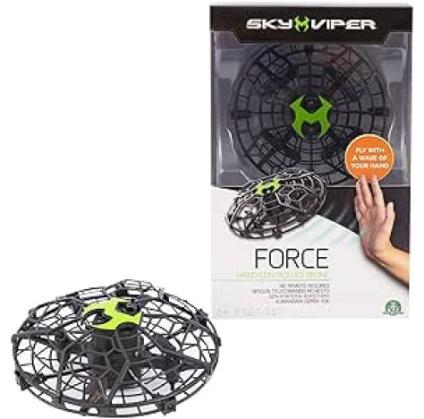 Giochi Preziosi Sky Viper Hover Sphere, Drone Volo Autonomo ,Bambini 6 Anni +, Comandabile con Movimenti delle Mani, Gioco Indoor e Outdoor, Evita Ostacoli, Resistente agli Urti