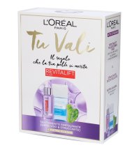 L'oreal Paris Revitalift kit con Siero Viso + Struccante + Pietra Guasha - Trattamento Rimpolpante 