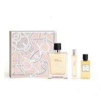  HERMES - Cofanetto Terre D'Hermès - Eau de Toilette 100 ml + EdT 15 ml + Shower Gel 40 ml