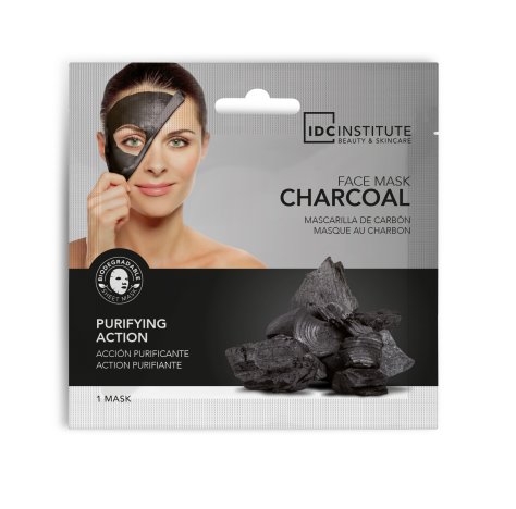 IDC INSTITUTE Charcoal Black Mask 22gr  Maschera viso al Carbone , per impurità e pulizia viso 