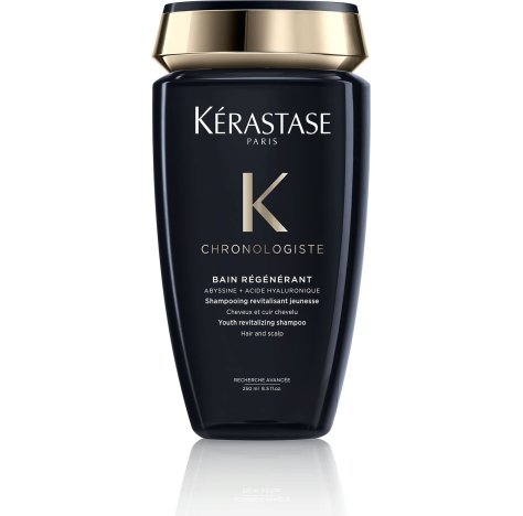 KERASTASE CHRONOLOGISTE BAIN REGENERANT 250 ML - SHAMPOO RIVITALIZZANTE DI GIOVINEZZA INFUSO CON ACIDO IALURONICO, ABYSSINE E VITAMINA E