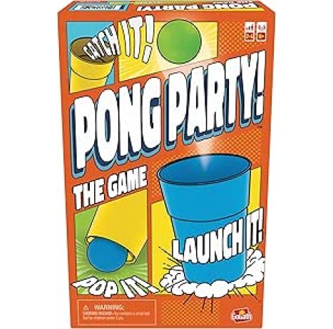 Pong Party - Gioco divertente - Da 8 anni in su - Rompere, lanciare e prendere - Sfida in famiglia o con gli amici - Gioco di abilità - A partire da 2 giocatori