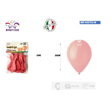 PALLONCINI MACARON ROSA - 10 PEZZI PALLONCINI MACARON ROSA - 10 PEZZI
