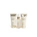 IDC INSTITUTE Confezione Bath Gold Take Care Set 200 ml Shower Gel, 200 ml Body Lozione, 90 ml Body Crema 50 ml Bagno scrub, Borsa cosmetica Puff 