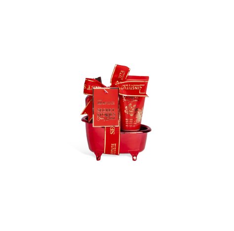  Idc Institute Confezione Mini Vasca Rossa Shower Gel 100Ml + Body Lotion 50Ml
