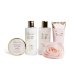 Idc Institute Scented Confezione Scarpa Oro/Rosa Shower Gel 200ml + Crema Mani 90ml + Scrub 50ml + Spugna