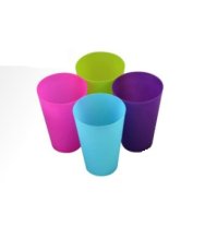 VISCIO BICCHIERE PLASTICA "PICNIC" - 4 PEZZI 