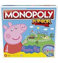 Monopoly Hasbro Junior: Peppa Pig Edition, gioco da tavolo per 2-4 giocatori, per bambini dagli 5 anni in su