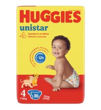 Huggies Unistar Base 4 16pz