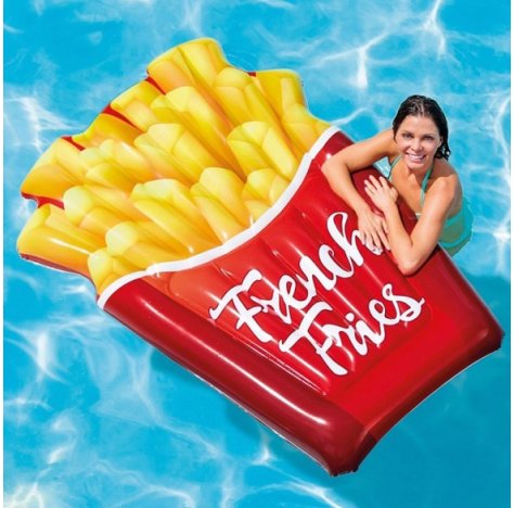MATERASSINO GONFIABIE A FORMA DI PATATINE FRITTE - 175X132CM MATERASSINO GONFIABIE A FORMA DI PATATINE FRITTE - 175X132CM