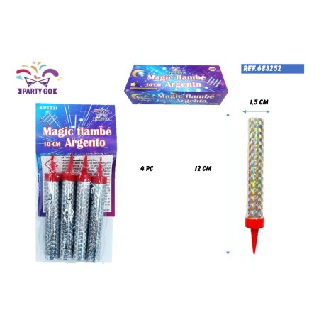 CANDELINA SCINTILLANTE - 4 PEZZI CANDELINA SCINTILLANTE - 4 PEZZI