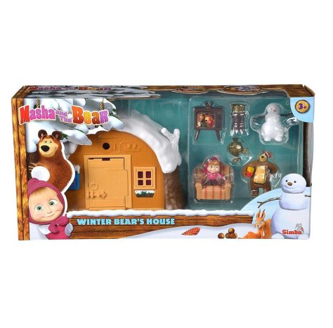 Casa Inverno Masha Playset Masha E Orso 