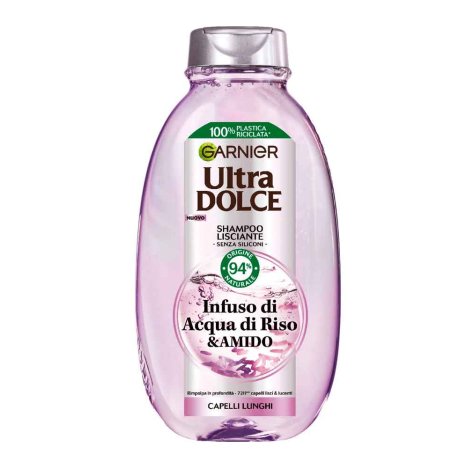 Garnier, Ultra Dolce Shampoo Infuso di Acqua di Riso & Amido capelli lunghi 400 ml