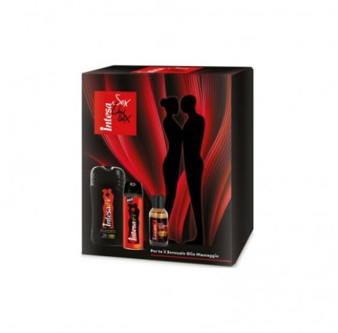  INTESA - Cofanetto Sex Unisex Ambra D'Arabia - Doccia Shampoo 250 ml + Deodorante 150 ml + Olio massaggio 100 ml