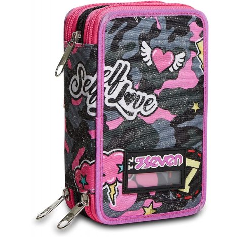 Astuccio 3 Zip Camoulove Girl Seven