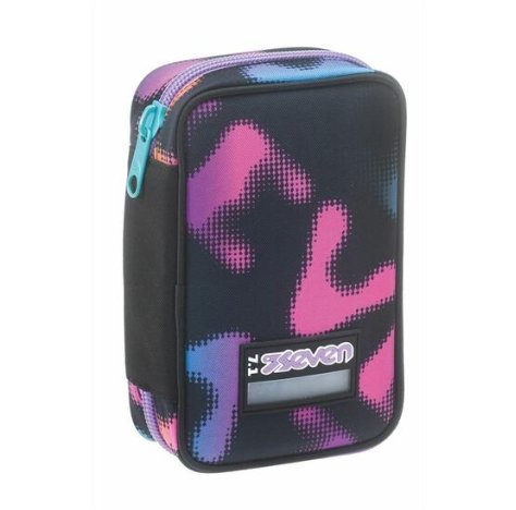 Astuccio Scuola Seven Speed Case Clack it Girl con Colori