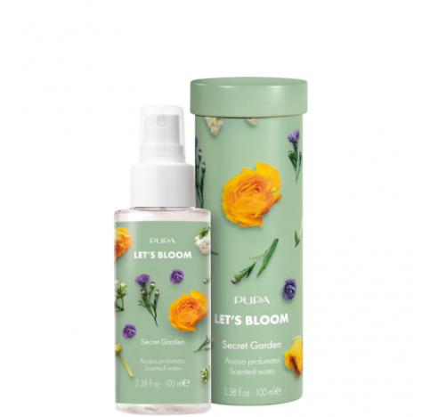 PUPA LET'S BLOOM ACQUA PROFUMATA SECRET GARDEN Acqua Aromatica per il Corpo 100ml