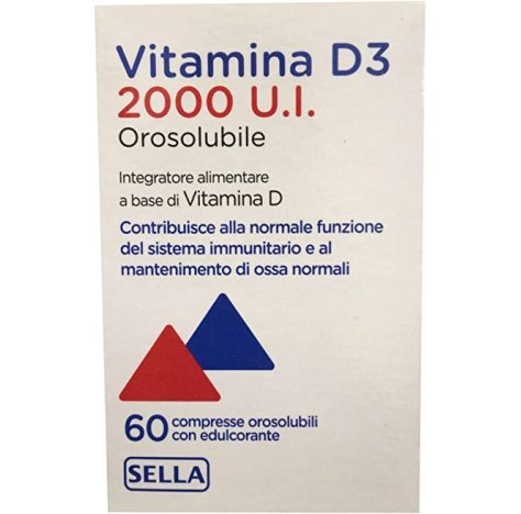 SELLA Srl Vitamina D3 60 compresse orosolubili