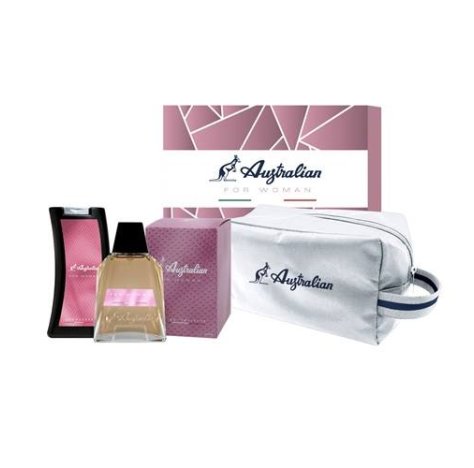 Australian Confezione Rosa Donna  EDT 100 ML + SHOWER GEL 250 ML + BEAUTY