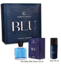 Capucci blue water after shave100 ml + deodorante 150 ml