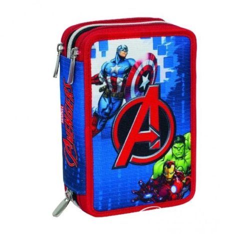 Astuccio Scuola 3 Zip Avengers Earth'S Mightiest Heroes      ___ +1 COUPON ___