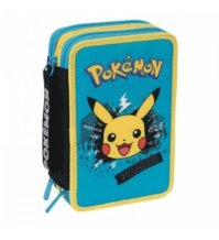 Astuccio Scuola Completo Seven 3 Zip Pokemon 025    __ +1 COUPON __