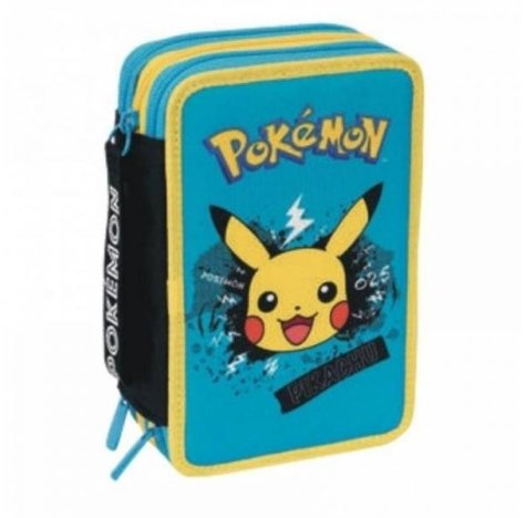 Astuccio Scuola Completo Seven 3 Zip Pokemon 025    __ +1 COUPON __