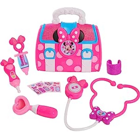 Minnie Valigetta del Dottore, Apribile con 8 Accessori con Funzioni Sonori e Luminose, +3 Anni MCN09000    __ +1 COUPON __