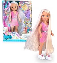 Nancy - super capelli, bambola dai capelli lunghissimi, con accessori per creare acconciature e fare meches, (NAC47000)  __+1coupon__