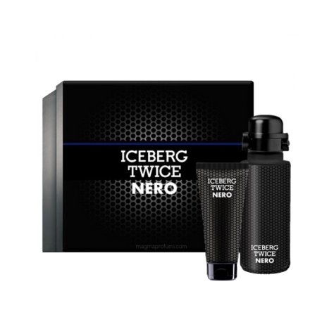 Iceberg Twice Nero Confezione Uomo Edt 125ml + Gel doccia 100ml 