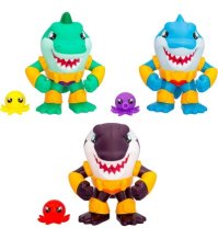 BLOOPIES BATH SQUAD Willy - Collectible Bath and Water Toy Un balenottero che spruzza potenti getti d'acqua dalla bocca! 3 ASSORTITI 