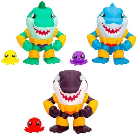 BLOOPIES BATH SQUAD Willy - Collectible Bath and Water Toy Un balenottero che spruzza potenti getti d'acqua dalla bocca! 3 ASSORTITI 