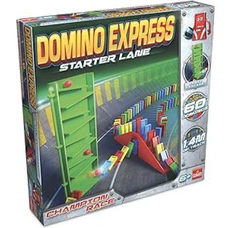 GOLIATH Domino Express Starter Lane, Domino da 6 anni in su, Costruzioni