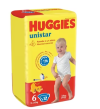 HUGGIES - UNISTAR TAGLIA 6 15/30 KG