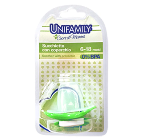 UNIFAMILY - SUCCHIETTO CON COPERCHIO 6-18 MESI VERDE 