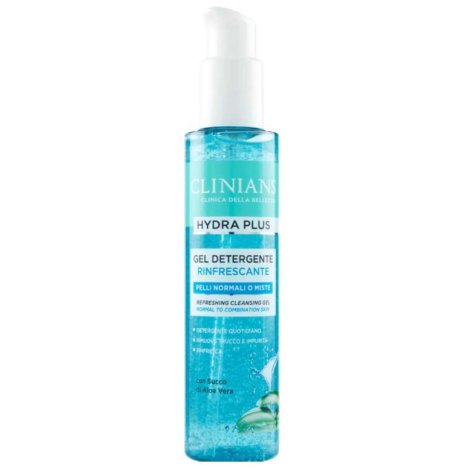 CLINIANS - HYDRA PLUS GEL DETERGENTE VISO RINFRESCANTE PER PELLI NORMALI O MISTE
