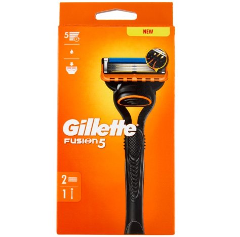 GILLETTE - FUSION 5 RASOIO MANUALE CON 2 RICARICHE