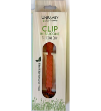 UNIFAMILY - CLIP IN SILICONE TRECCINA ARANCIONE