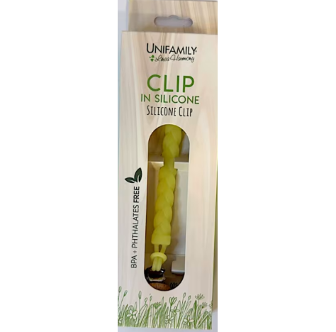 UNIFAMILY - CLIP IN SILICONE TRECCINA YELLOW
