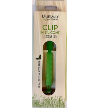 UNIFAMILY - CLIP IN SILICONE TRECCINA VERDE