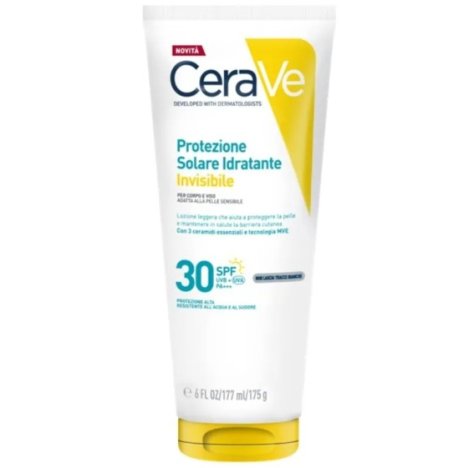 CERAVE - PROTEZIONE SOLARE IDRATANTE PER VISO E CORPO CREMA INVISIBILE SPF30+