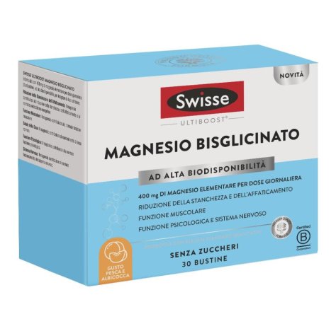 Swisse Magnesio Bisglicinato per Stanchezza Mentale e Fisica 30 Bustine