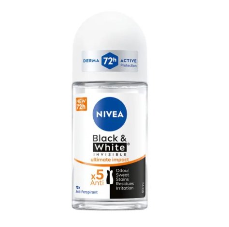 NIVEA - DEODORANTE ROLL ON BLACK & WHITE INVISIBLE ULTIMATE IMPACT