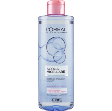 L'Oreal Paris Acqua Micellare per Pelle Sensibile 400 ml - Struccante 