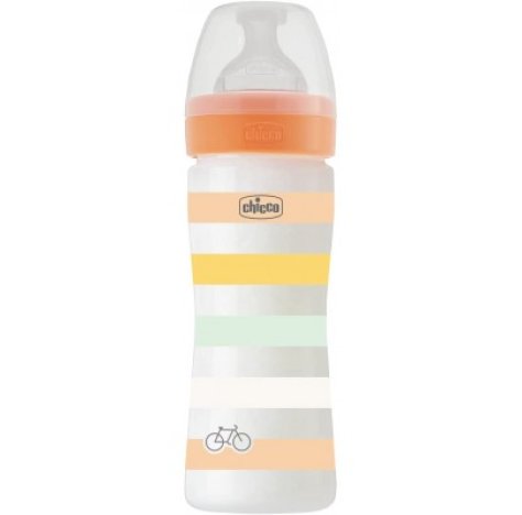  Chicco Biberon Benessere 250ml Flusso Medio 2m+ Caucciù 